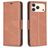 Mobigear Excellent iPhone 17 Pro Max Hülle Klapphülle Geldbörse - Braun