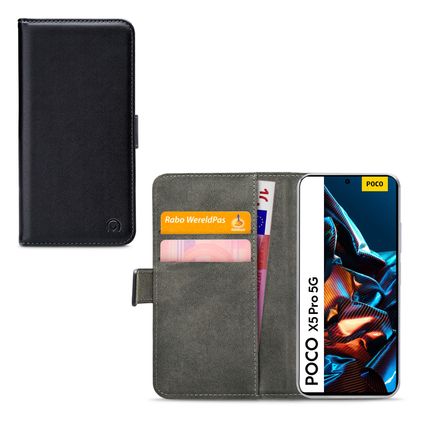 Mobilize Classic Gelly Wallet POCO X5 Pro Hülle Klapphülle Geldbörse - Schwarz