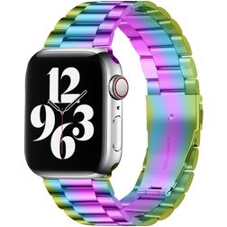 Mobigear Antwerp Edelstahl Apple Watch Armband Faltschließe - 42/41/40/38 mm - Bunt