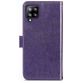 Mobigear Clover Samsung Galaxy A42 Hülle Klapphülle Geldbörse - Lila