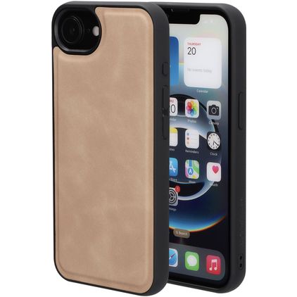 Mobiparts Classic iPhone 16e MagSafe Hülle TPU,Kunstleder Backcover - Moonstone Beige