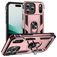 Mobigear Armor Ring iPhone 17 Pro Hülle Hardcase Backcover Stoßfest mit Ringhalter - Roségold