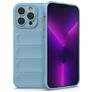 Mobigear Bumpy iPhone 14 Pro Max Hülle Flexibles TPU Backcover - Blau