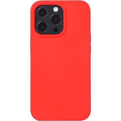 Mobigear Rubber Touch iPhone 14 Pro Silikon Hülle Backcover - Rot