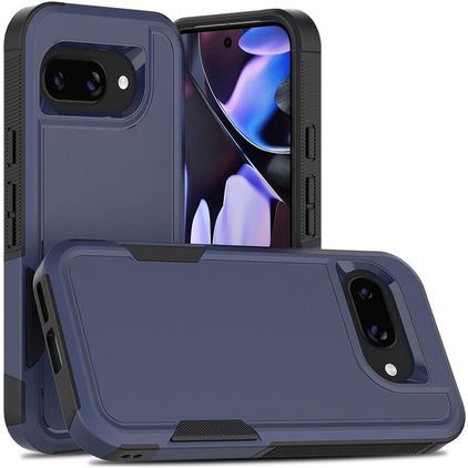 Mobigear Heavy Armor Google Pixel 9a Hülle Hardcase Backcover Stoßfest - Dunkelblau