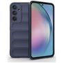 Mobigear Bumpy Samsung Galaxy A55 Hülle Flexibles TPU Backcover - Dunkelblau
