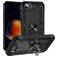 Mobigear Armor Ring iPhone 16e Hülle Hardcase Backcover Stoßfest mit Ringhalter - Schwarz