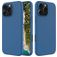 Mobigear Rubber Touch iPhone 16 Pro Silikon Hülle Backcover - Blau