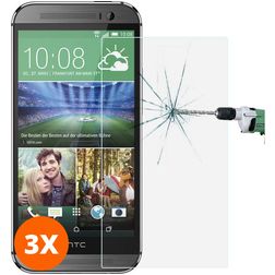 Mobigear HTC One M9 Panzerglas Gehärtetes Glas Displayschutz - Hüllenfreundlich (3er Pack)