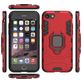 Mobigear Armor Ring iPhone SE (2020) Hülle Hardcase Backcover Stoßfest mit Ringhalter - Rot