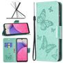 Mobigear Butterfly Samsung Galaxy A33 Hülle Klapphülle Geldbörse - Türkis