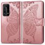Mobigear Wallet Book Case Butterfly Rose Gold for Huawei P40 Pro