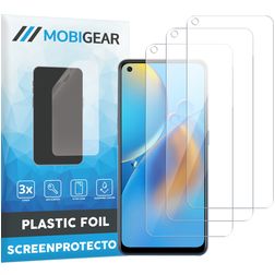 Mobigear OPPO A74 4G Displayschutz Schutzfolie - Hüllenfreundlich (3er Pack)