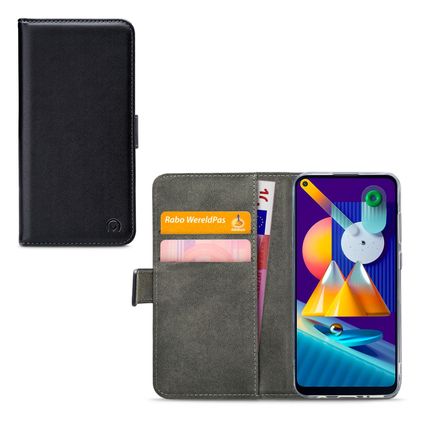 Mobilize Classic Gelly Wallet Samsung Galaxy M11 Klapphülle Portemonnaie - Schwarz