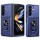 Mobigear Armor Ring Cam Slide Samsung Galaxy Z Fold 8 Ultra Hülle Hardcase Backcover Stoßfest mit Ringhalter und Kamera Slider - Blau