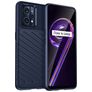 Mobigear Groove Realme 9 Pro Plus Hülle Flexibles TPU Backcover - Blau