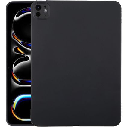 Mobigear Basics Dünne iPad Pro 11 Zoll (2024) Hülle Flexibles TPU Backcover - Schwarz