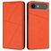 Mobigear Frosted Flip iPhone Air Hülle Klapphülle Geldbörse - Orange