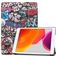 Mobigear Tri-Fold iPad 7 (2019) Klapphülle - Graffiti