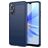 Mobigear Brushed Slim OPPO A17 Hülle Flexibles TPU Backcover - Blau