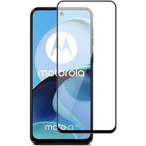 Mobigear Premium Motorola Moto G14 Panzerglas Gehärtetes Glas Displayschutz - Hüllenfreundlich - Schwarz