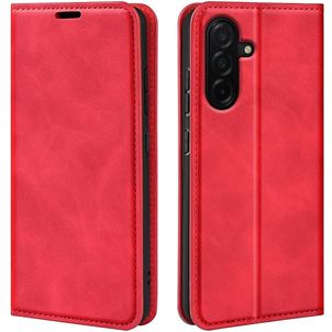 Mobigear Retro Slim Samsung Galaxy A27 Hülle Klapphülle Geldbörse - Rot