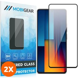Mobigear Premium POCO M6 Panzerglas Gehärtetes Glas Displayschutz - Hüllenfreundlich (2er Pack)