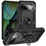 Mobigear Armor Ring Google Pixel 9 Pro Hardcase Backcover Shockproof mit Ringhalter - Schwarz