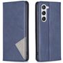 Mobigear Rhombus Slim Samsung Galaxy S23 Hülle Klapphülle - Blau