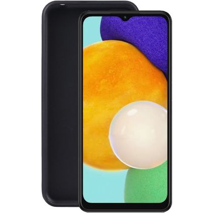 Mobigear Colors Samsung Galaxy A04s Hülle Flexibles TPU Backcover - Schwarz
