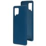 Mobiparts Samsung Galaxy A42 Silikon Hülle Backcover - Blueberry Blue