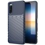 Mobigear Groove Sony Xperia 10 III Hülle Flexibles TPU Backcover - Blau