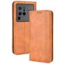 Mobigear Sensation Vivo X80 Pro Hülle Klapphülle Geldbörse - Cognac