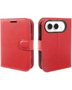 Mobigear Classic iPhone Duo Klapphülle Portemonnaie - Rot