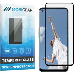 Mobigear Premium OPPO A52 Panzerglas Displayschutz - Hüllenfreundlich - Schwarz