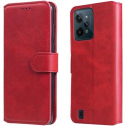 Mobigear Wallet Realme C31 Hülle Klapphülle Geldbörse - Rot