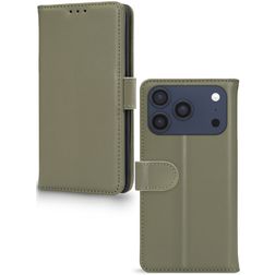Mobilize Premium Gelly iPhone 18 Pro Hülle Klapphülle Geldbörse - Grün