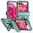 Mobigear Armor Ring Motorola Razr 50 Hülle Hardcase Backcover Stoßfest mit Ringhalter - Grün