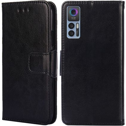 Mobigear Wallet TCL 30 Hülle Klapphülle Geldbörse - Schwarz