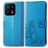Mobigear Clover Xiaomi 13 Klapphülle Portemonnaie - Blau