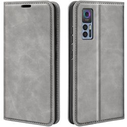 Mobigear Retro Slim TCL 30 Plus Hülle Klapphülle Geldbörse - Grau