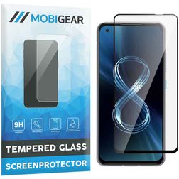Mobigear Premium ASUS Zenfone 8 Panzerglas Displayschutz - Hüllenfreundlich - Schwarz