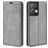 Mobigear Retro Slim OPPO Reno 8 Pro 5G Hülle Klapphülle Geldbörse - Grau