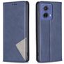 Mobigear Rhombus Slim Motorola Moto G85 Hülle Klapphülle - Blau