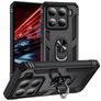 Mobigear Armor ring Xiaomi 15 Hülle Hardcase Backcover Stoßfest mit Ringhalter - Schwarz