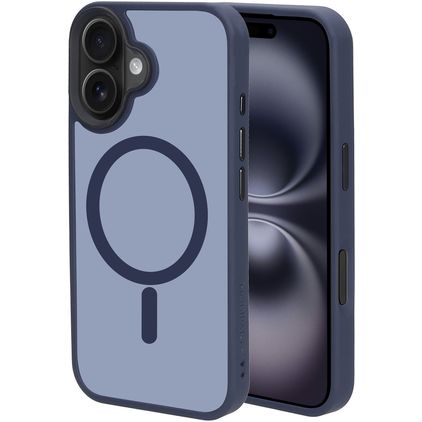 Mobiparts Hardcover iPhone 16 MagSafe Hardcase Backcover - Satin Blue