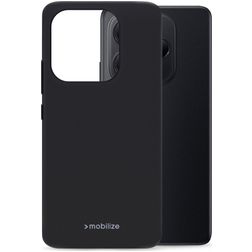 Mobilize Rubber Gelly Xiaomi Redmi Note 14 5G Hülle Flexibles TPU Backcover - Schwarz