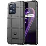 Mobigear Rugged Shield Realme 9 Pro Plus Hülle Flexibles TPU Backcover Stoßfest - Schwarz
