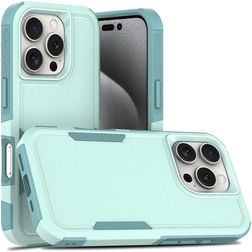 Mobigear Heavy Armor iPhone 16 Pro Hülle Hardcase Backcover Stoßfest - Grün