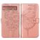 Mobigear Butterfly Google Pixel 7a Klapphülle Portemonnaie - Roségold